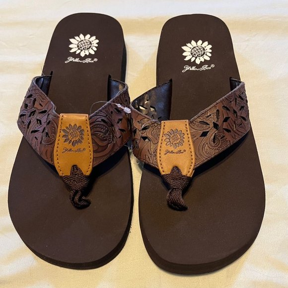 Yellow Box Other - Yellow Box Delight Brown Flip Flops